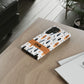 Personalized Whispering Feathers Samsung, Google Pixel and iPhone Case, Custom Name Case.