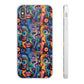 Psychedelic Visions Flexi iPhone and Samsung Case - Colorful Abstract Design.