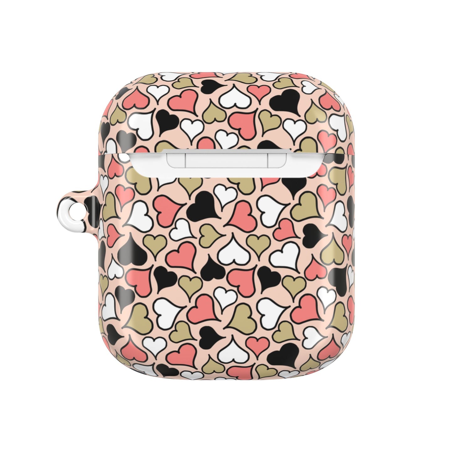 Love Hearts AirPod Cases - Cute Heart Pattern Earbud Holder.