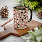 Heart Patterned Coffee Mug - Colorful Love Design, Perfect for Gifts & Celebrations