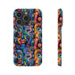 Psychedelic Visions Slim iPhone Case - Vibrant Design for Artistic Souls