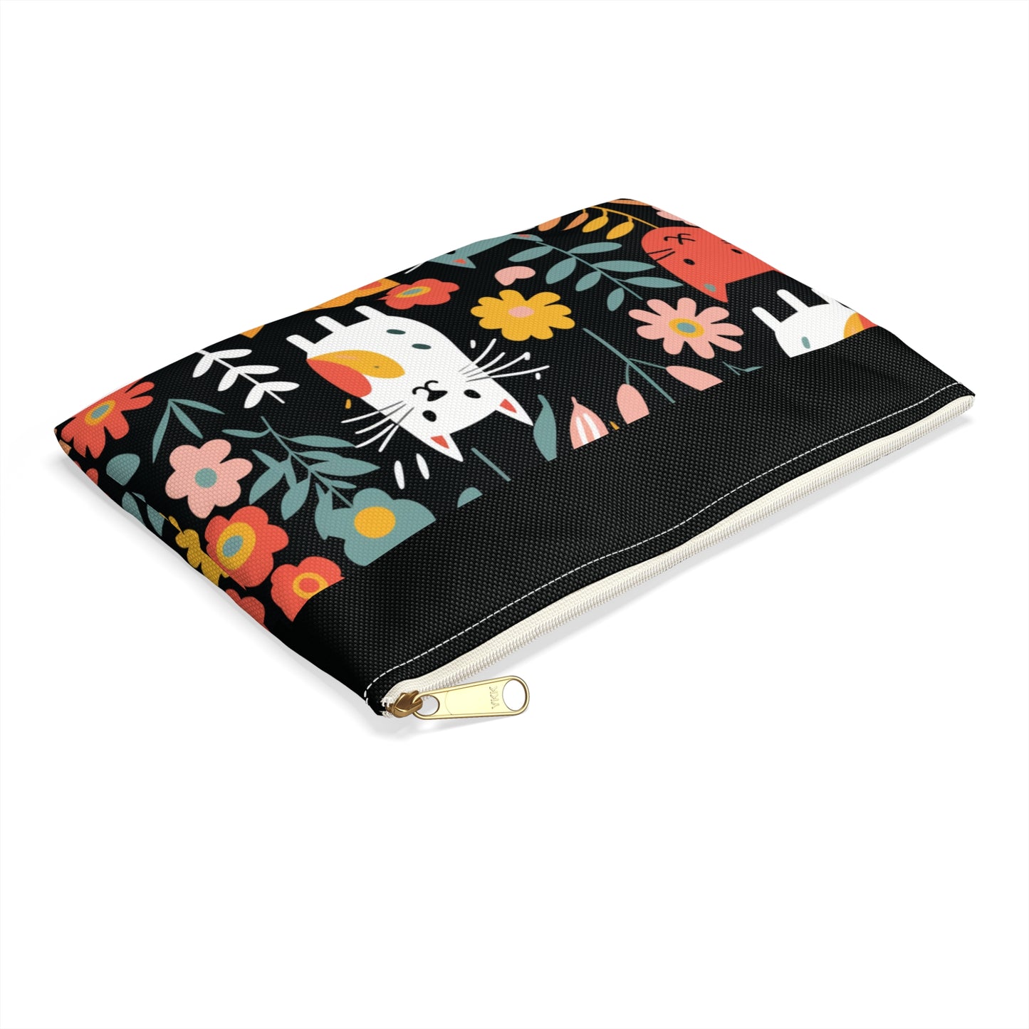 Whimsical Feline Garden Accessory Pouch