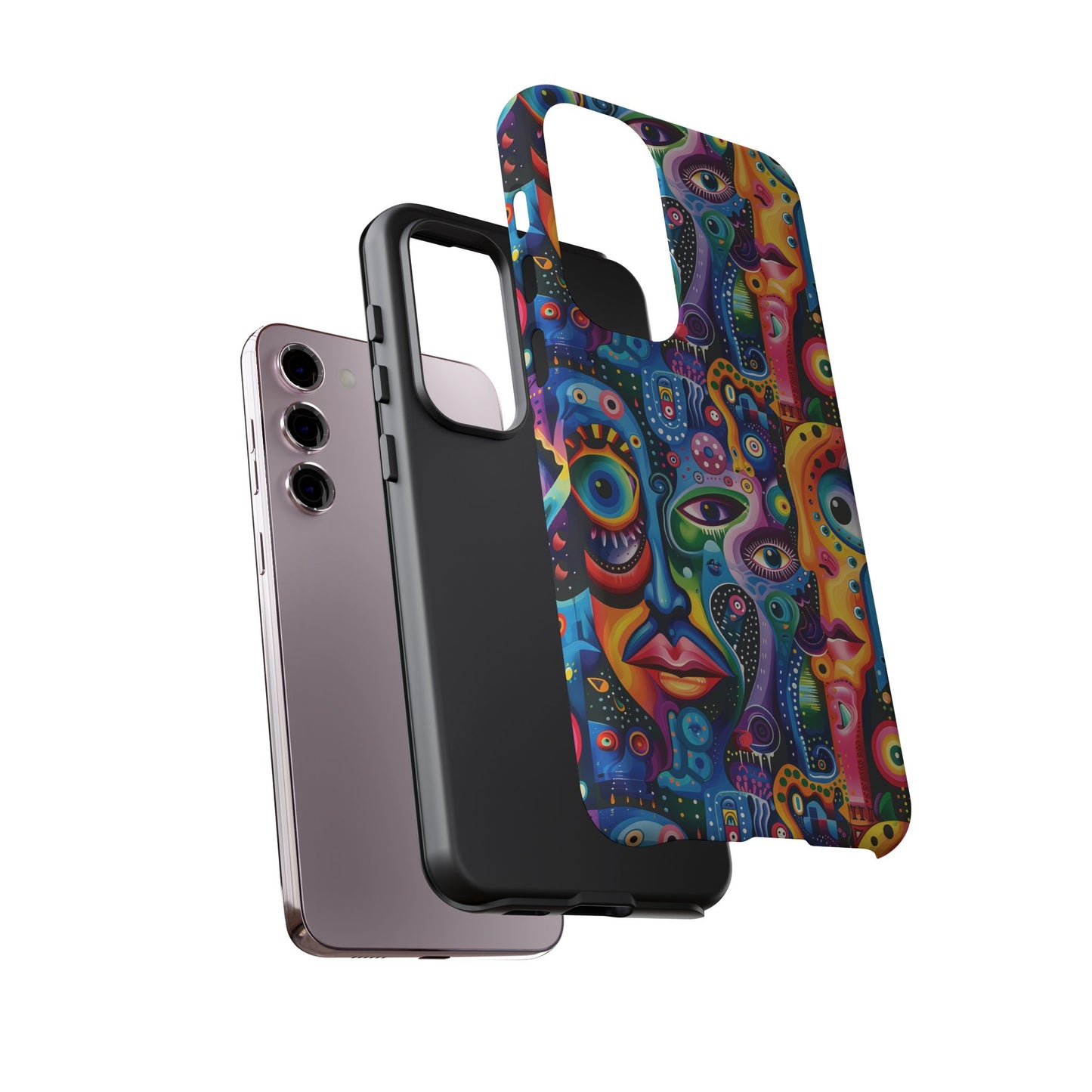 Psychedelic Visions Vibrant Art Google Pixel, iPhone and Samsung Phone Case - Tough Cases for Creative Souls