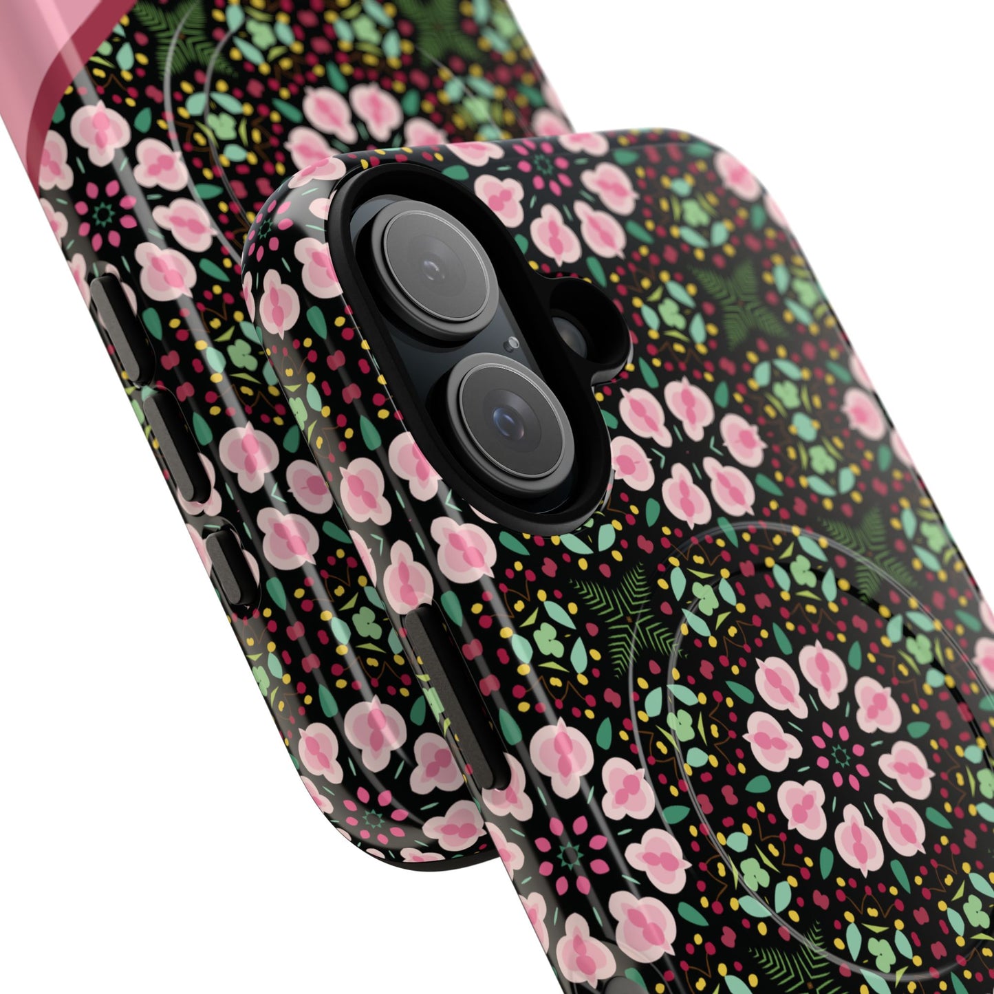 Personalized Twilight Petal Tapestry Floral Tough Magnetic MagSafe® iPhone Case, Durable iPhone Protector, Unique Gift for Her, Stylish Tech Accessories.
