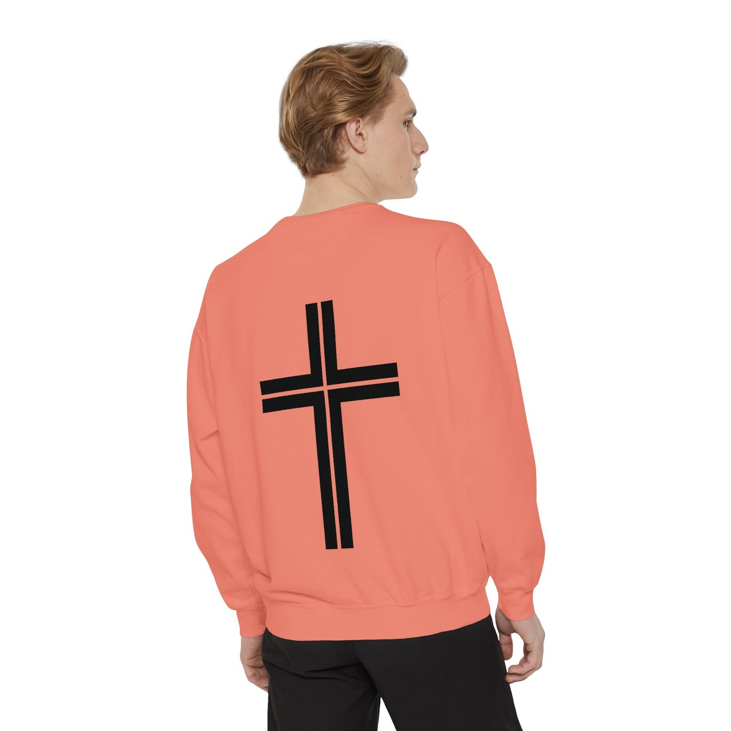 JESUS Charm Unisex Garment-Dyed Sweatshirt