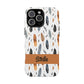Personalized Whispering Feathers Samsung, Google Pixel and iPhone Case, Custom Name Case.