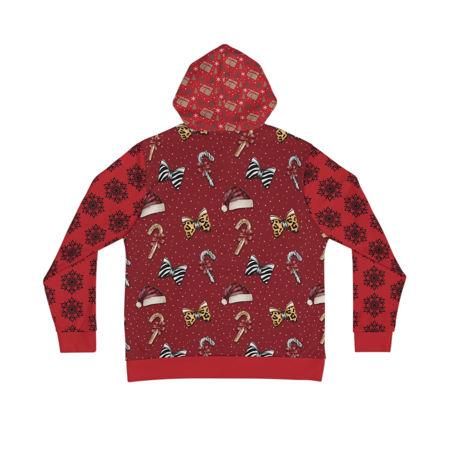 That Ugly Christmas Men's Hoodie with All-Over Print Design - Silky Smooth Polyester Fabric