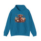 Autumn Highland Cow Charm Unisex Heavy Blend™ Hooded Sweatshirt