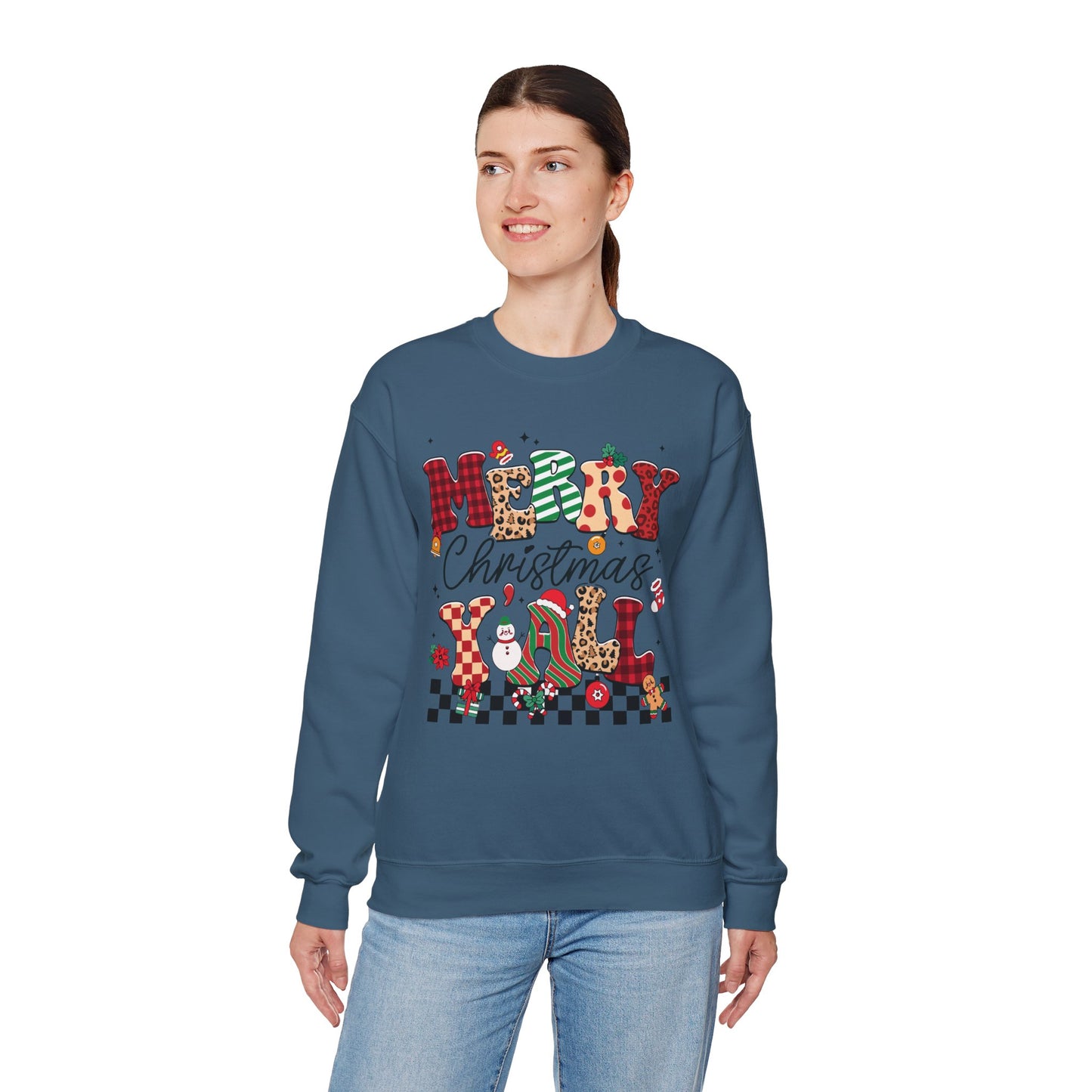 Merry Christmas Unisex Heavy Blend™ Crewneck Sweatshirt