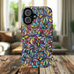 Prism Petal Burst Tough Magnetic iPhone Case, Colorful iPhone Case, Unique Gift for Flower Lovers, Stylish stained Glass Accessory