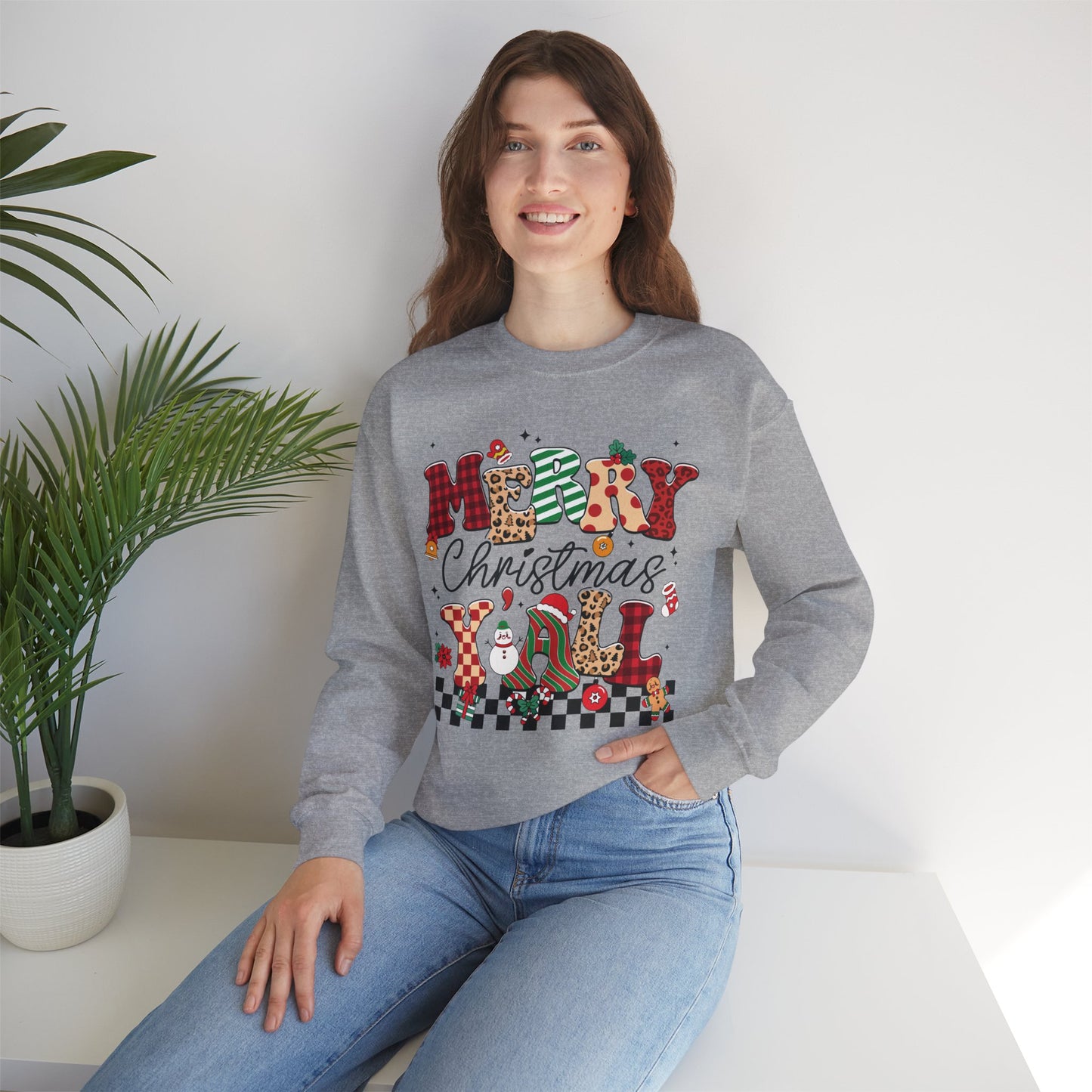 Merry Christmas Unisex Heavy Blend™ Crewneck Sweatshirt