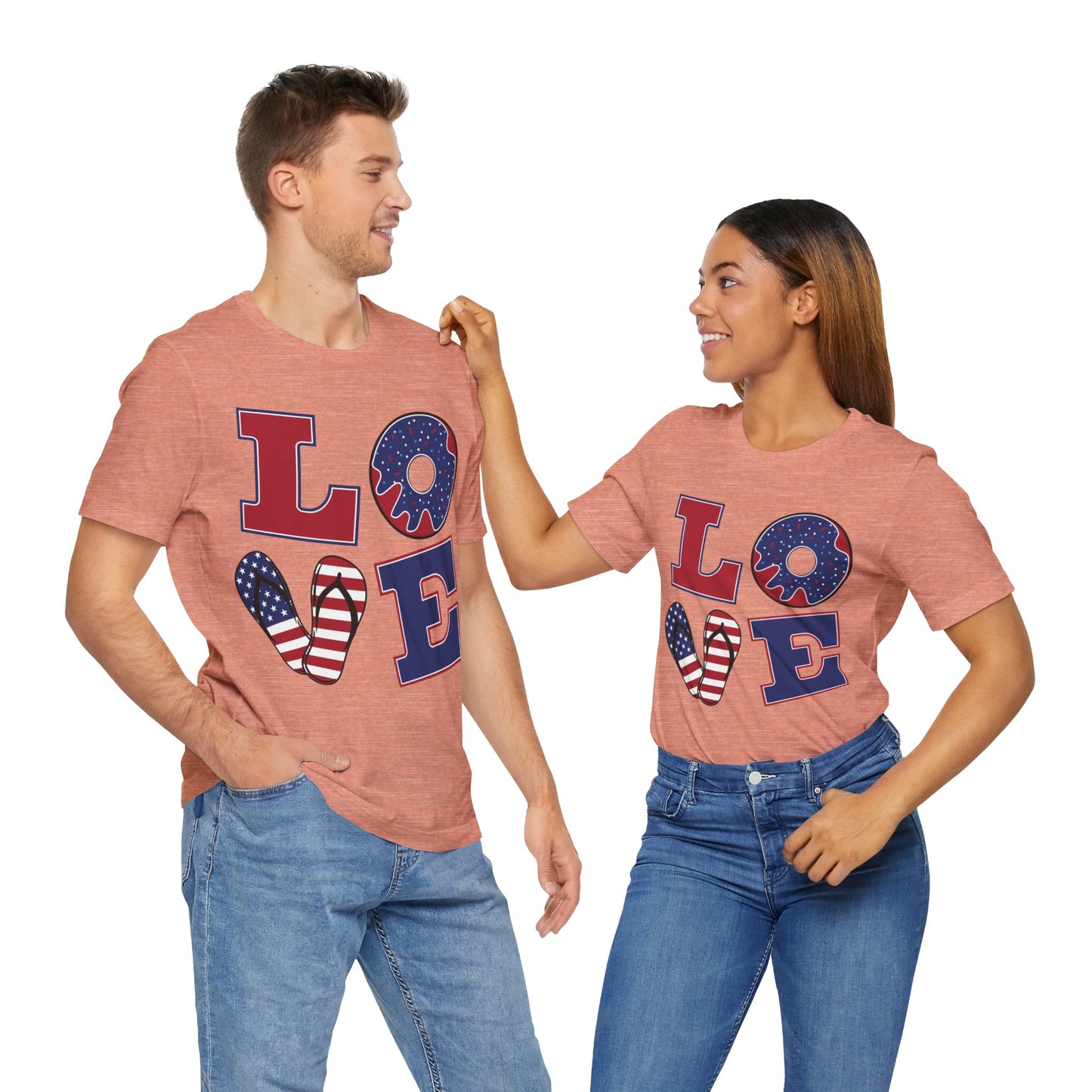 Patriotic Love Unisex Jersey Short Sleeve Tee