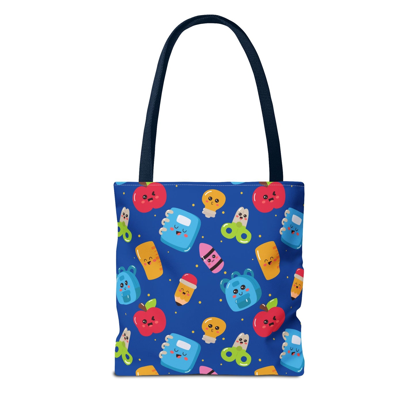 Personalized Blue Kawaii Composition Book Inspired Tote Bag, Back to School Tote, Teacher Gift, Kids Bag, Custom Name Bag, Educational Accessories, Back to School Tote Bag.