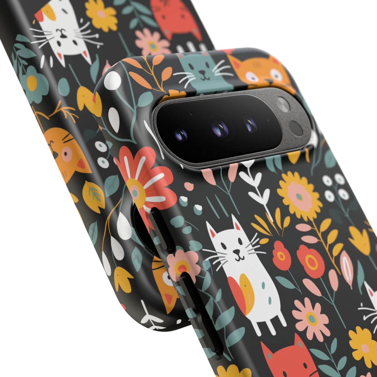 Personalized Whimsical Feline Garden Google and Samsung Tough Cases