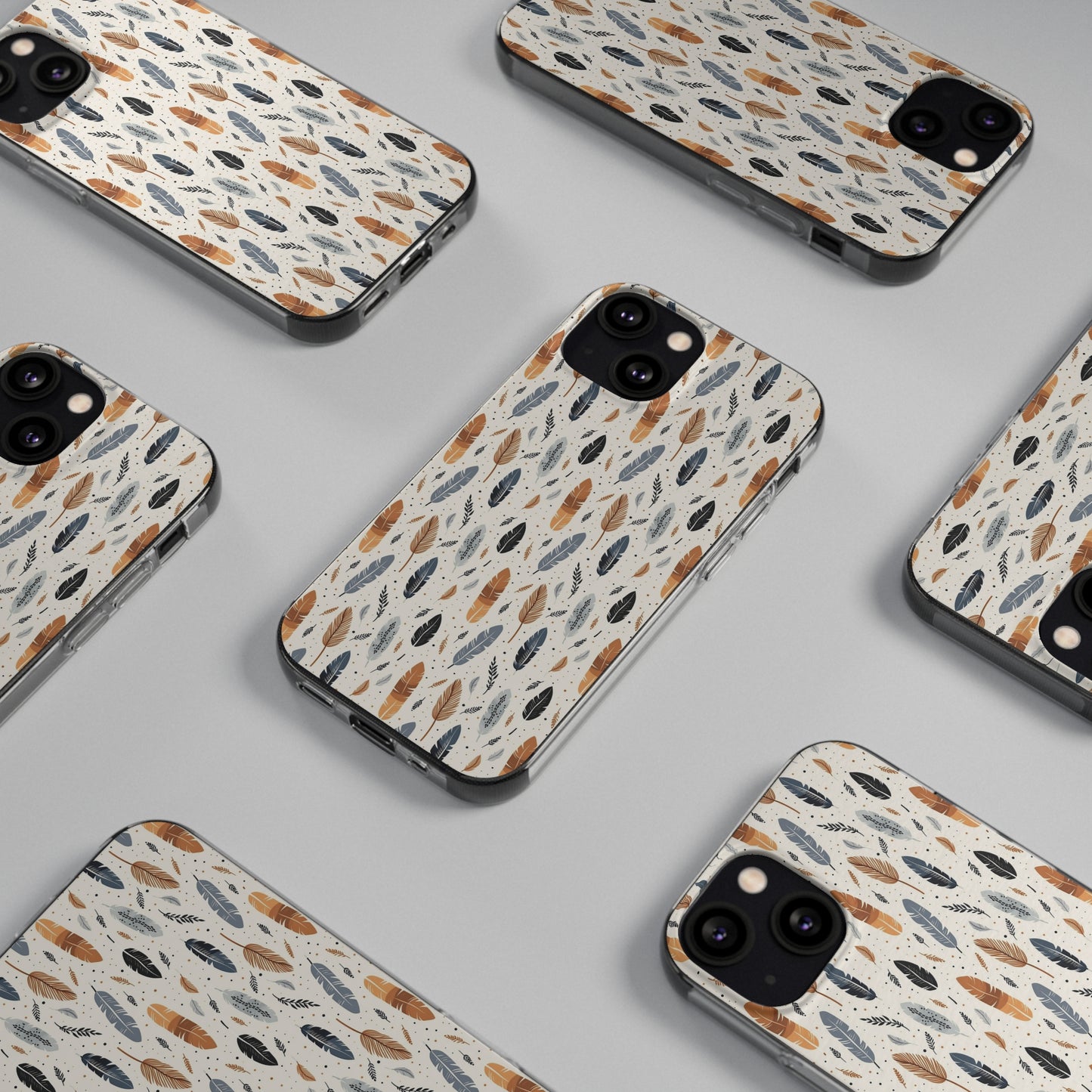 Whispering Feathers Soft iPhone, Google and Samsung Cases