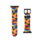 Cosmic Swirl Vibrant Art Watch Band - Colorful Abstract Design for Apple Watch.