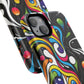 Vibrant Yin Yang Pop Splash Tough Magnetic iPhone Cases, Bold Artwork, Customizable Protection, Gift for Tech Lovers, Colorful iPhone Accessories
