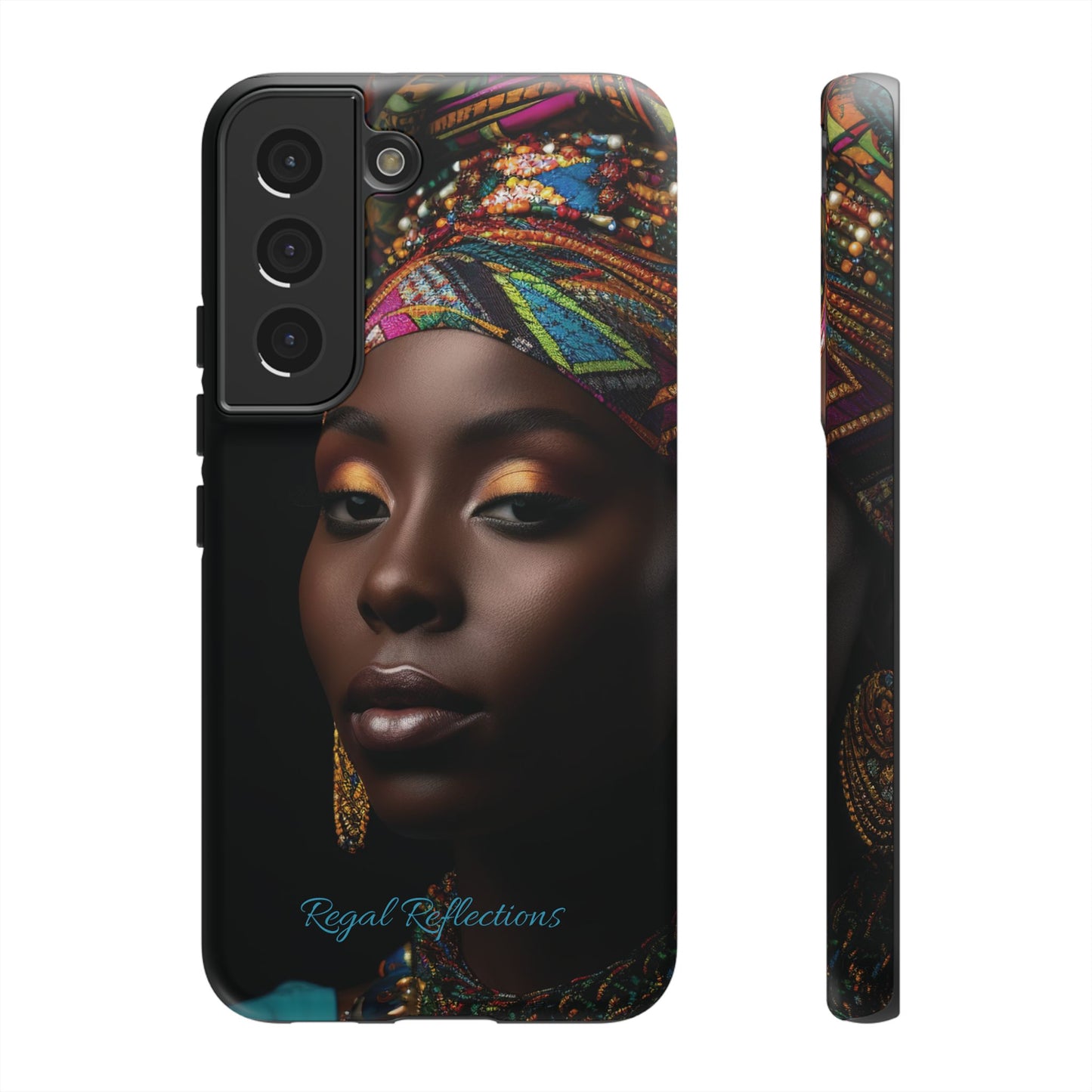 Regal Reflections: African Majesty iPhone, Samsung and Google Tough Phone Cases.