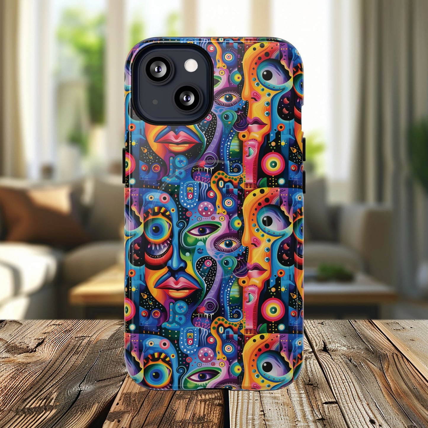 Psychedelic Visions Tough iPhone Magnetic Case - Unique Art iPhone Cover