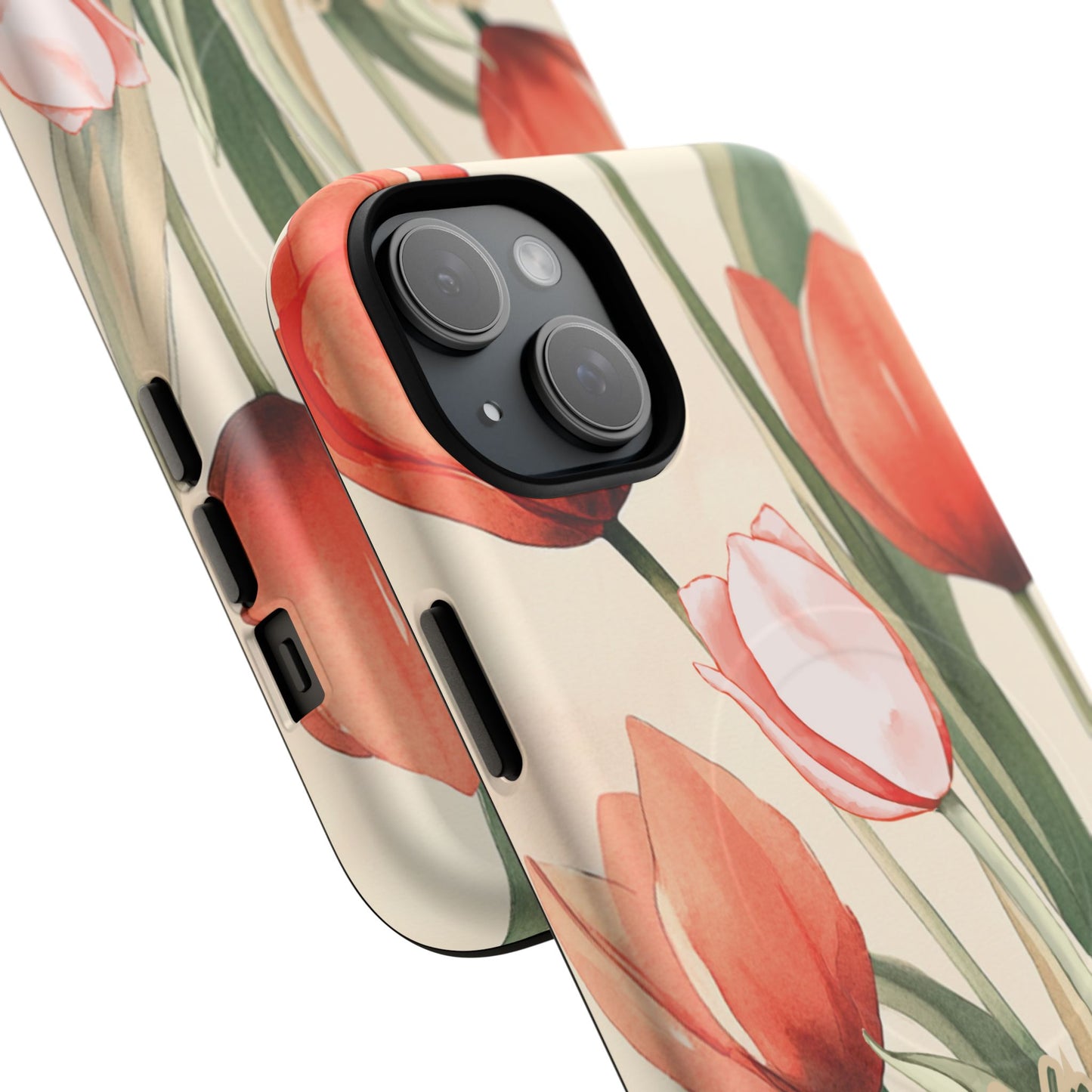 My Help comes from the Lord Psalm 121:2, Inspirational Gift, Tough iPhone Magnetic Case Scripture, Floral Bible Verse, MagSafe® iPhone® Tough Case, iPhone 14, iPhone 15, iPhone 16, Pro, Pro Max, Plus.