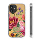 Clear Floral Bible Verse Phone Case — "Let Your Light Shine" (Matthew 5:16) for iPhone and Samsung Cases.