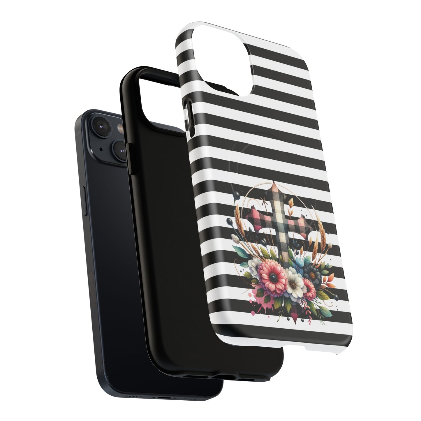 Striped in His Glory iPhone Case, Tough Magnetic Phone Protector, MagSafe iPhone Cover, Durable Case for Everyday Use, Gift for Nature Lovers, Vibrant Design.