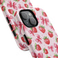 Strawberry Blush Coquette Magnetic Tough iPhone Cases - Funky Fruit Cases, Floral iPhone Cover, Trendy Gifts, iPhone Accessories, Strawberry Lover