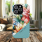 Personalized Radiant Gardenlight Stained Glass Tough MagSafe Magnetic Case, Vibrant Flower Cover, Durable Protective Case, Unique Gift for Her, Spring Elegance, iPhone® 13, 14, 15, 16, 17, Pro, Pro Max, Plus Cases.
