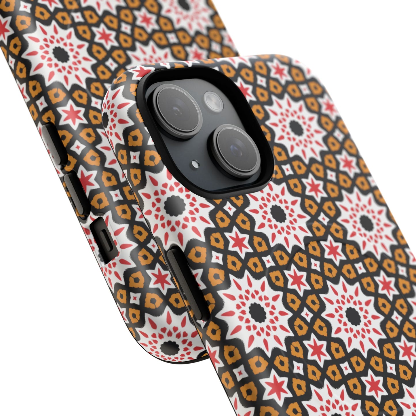 Bohemian Patterned Tough Magnetic Cases, Unique Phone Protection, Stylish Phone Cover, Gift for Trendsetters, Vibrant Designs
