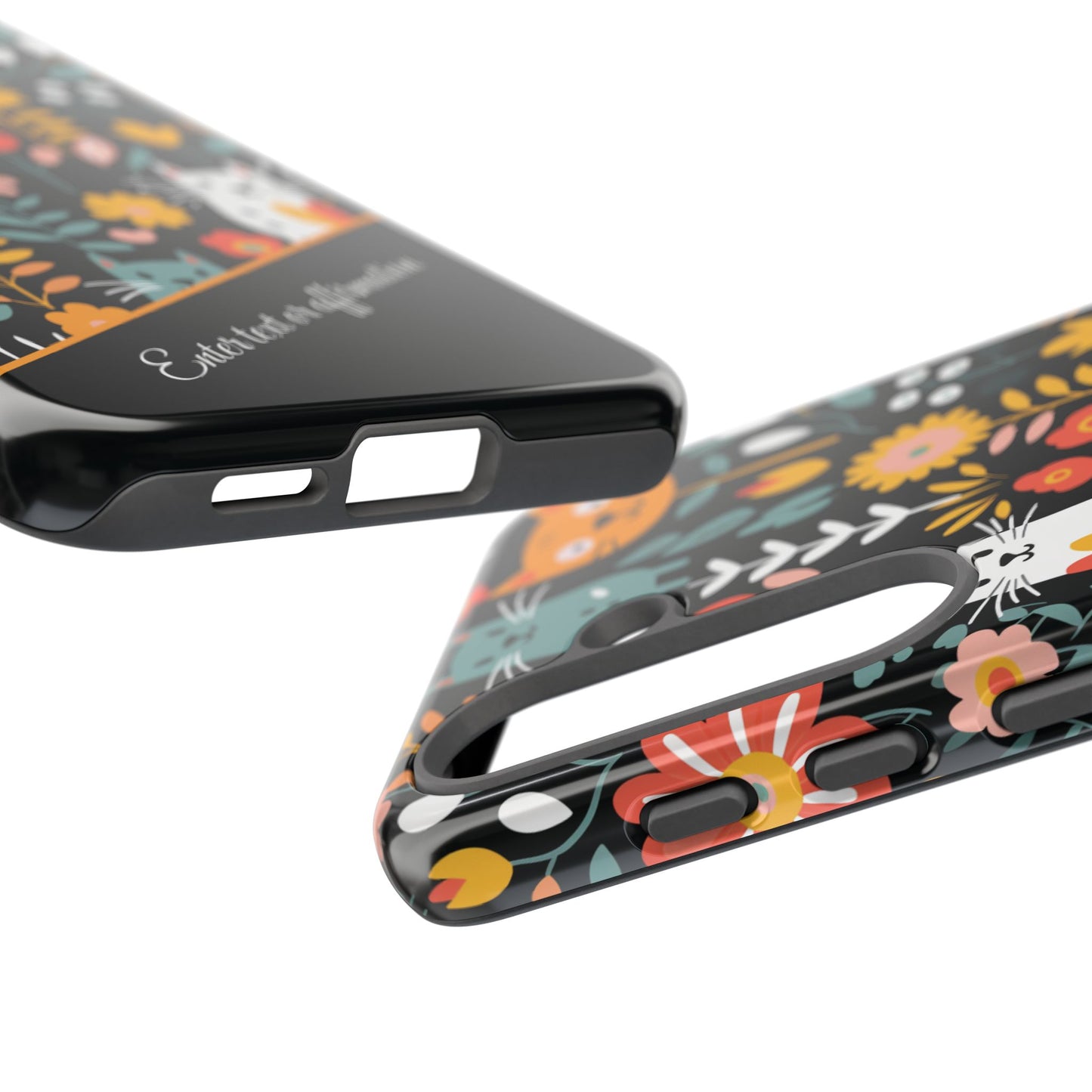 Personalized Whimsical Feline Garden Google and Samsung Tough Cases