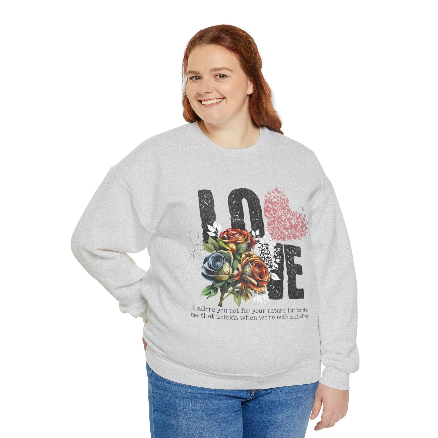 LOVE always Valentines Unisex Heavy Blend Crewneck