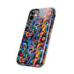 Psychedelic Visions Vibrant Art iPhone and Samsung Phone Case - Stylish Tough Case for Artists & Creatives.