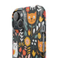 Whimsical Feline Garden Slim Cases for iPhone and Samsung Phones