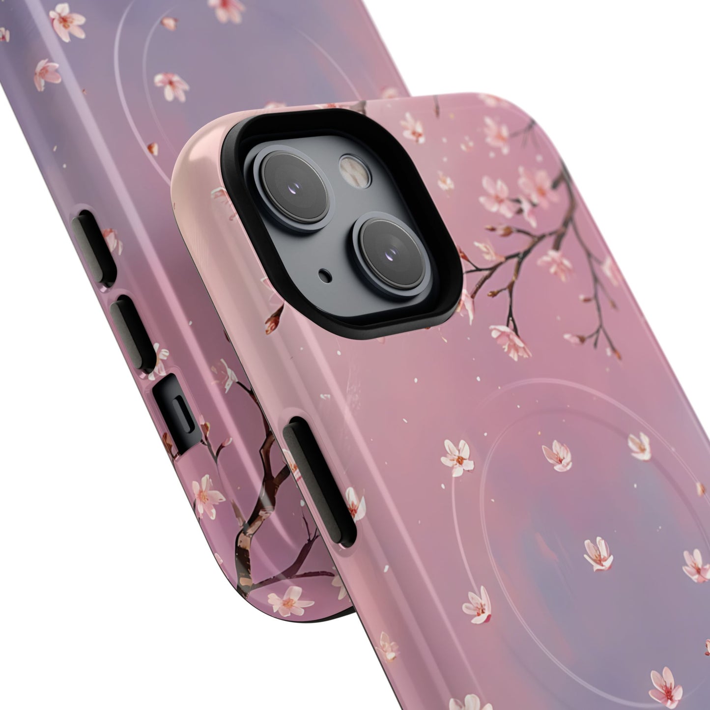 Tiny Cherry Blossom Floral Tough Magnetic Phone Cases, Durable Phone Cover, Floral Design Case, iPhone Protector, Cute Gift for Her