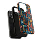 Urban Totem Vibe Tough iPhone Magnetic Case, Colorful Bohemian Art, Unique Gift for Him/Her, Holiday Accessory, iPhone Protection, MagSafe iPhone Case.