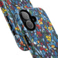 Colorful Floral Phone Case, Tough Magnetic Phone Cover, Durable Tech Accessory, Unique Gift for Her, Vibrant Smartphone Case