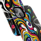 Vibrant Yin Yang Pop Splash Tough Magnetic iPhone Cases, Bold Artwork, Customizable Protection, Gift for Tech Lovers, Colorful iPhone Accessories