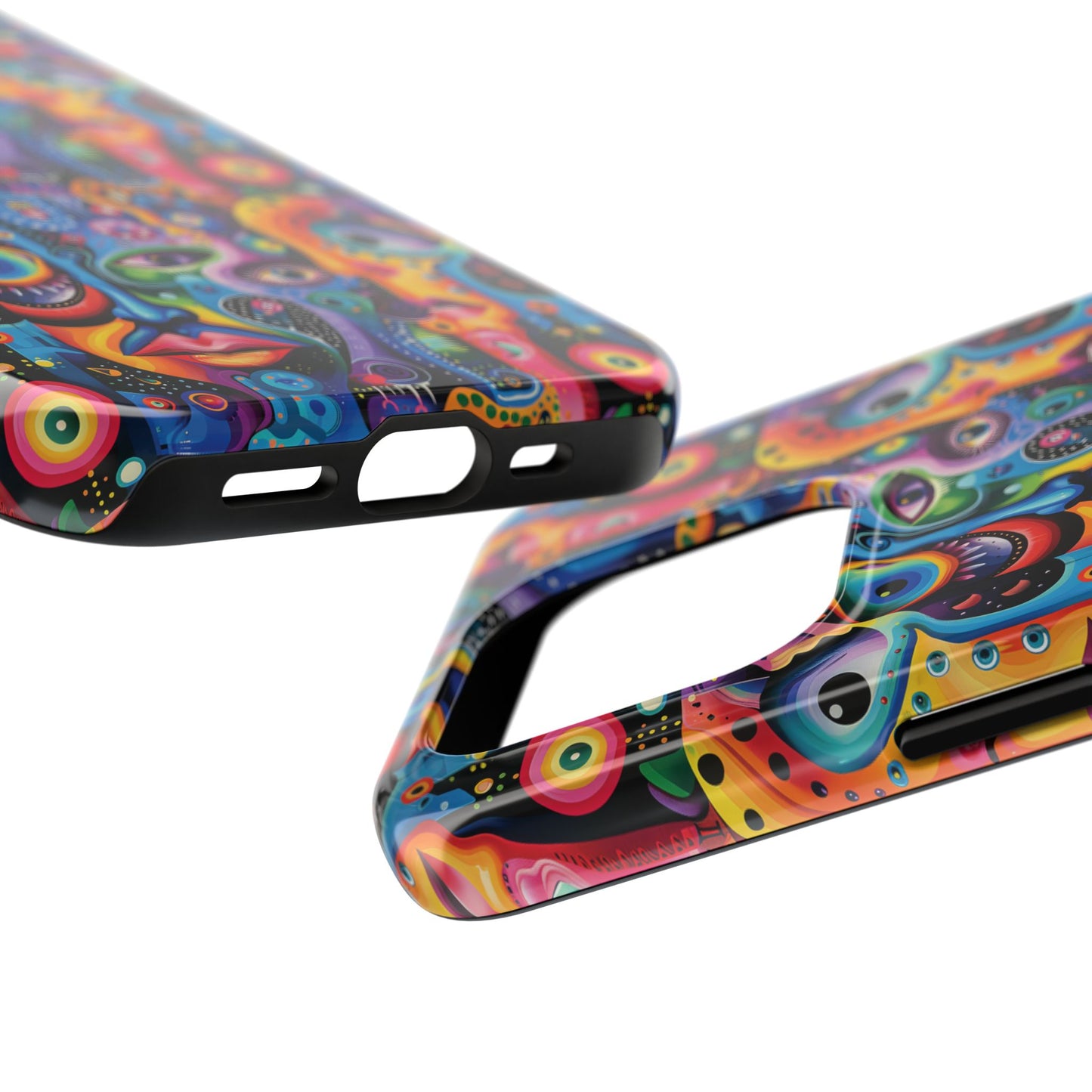 Psychedelic Visions Vibrant Art iPhone and Samsung Phone Case - Stylish Tough Case for Artists & Creatives.