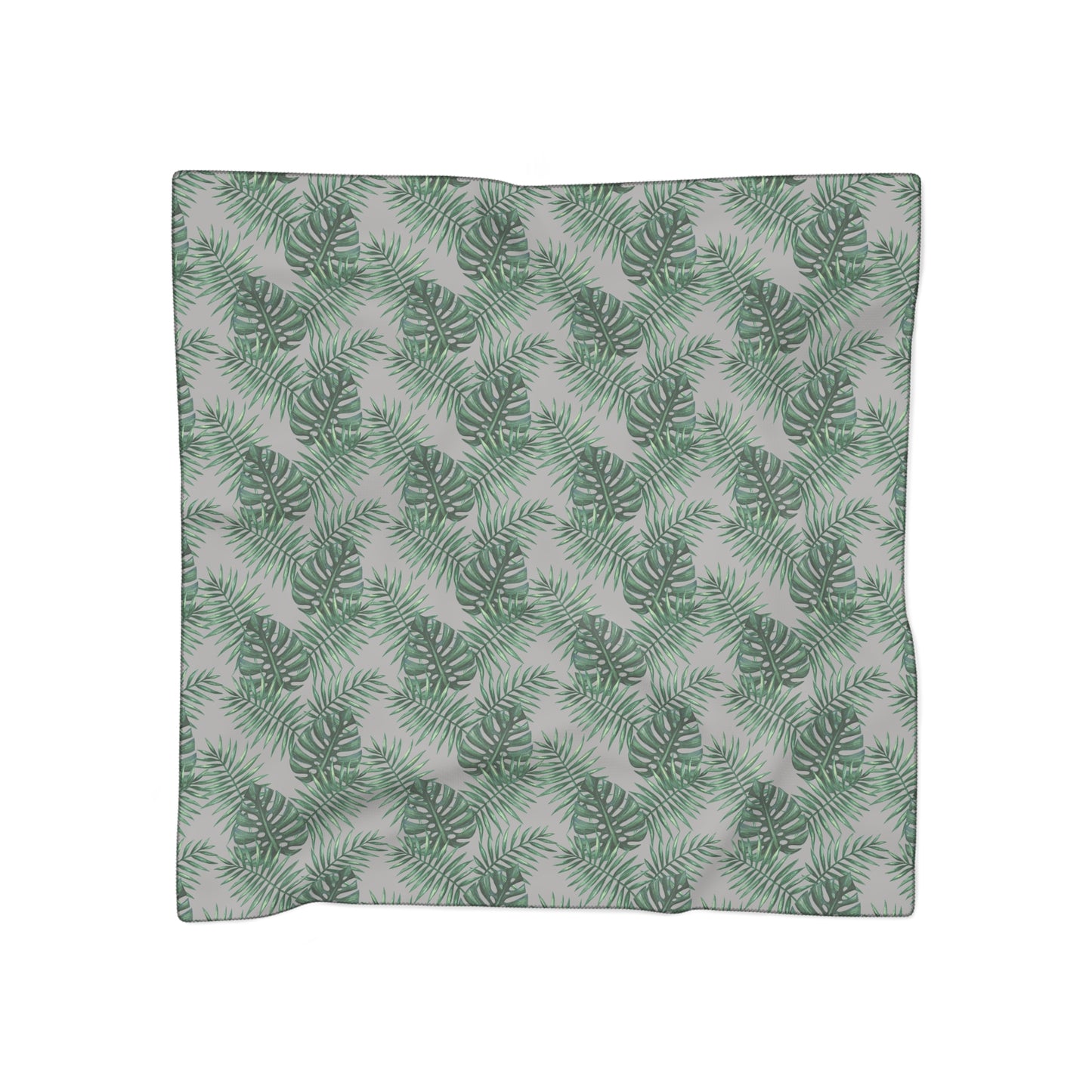 Grey Tropical Bliss Poly Scarf