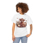 Autumn Highland Cow Charm Unisex Heavy Cotton Tee