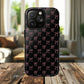 Coquette Chic Bow-Patterned Tough Magnetic iPhone Case, Stylish Gift for Her, Protective iPhone Cover, Trendy Accessory, iPhone Birthday Gift, Fashionable Tech
