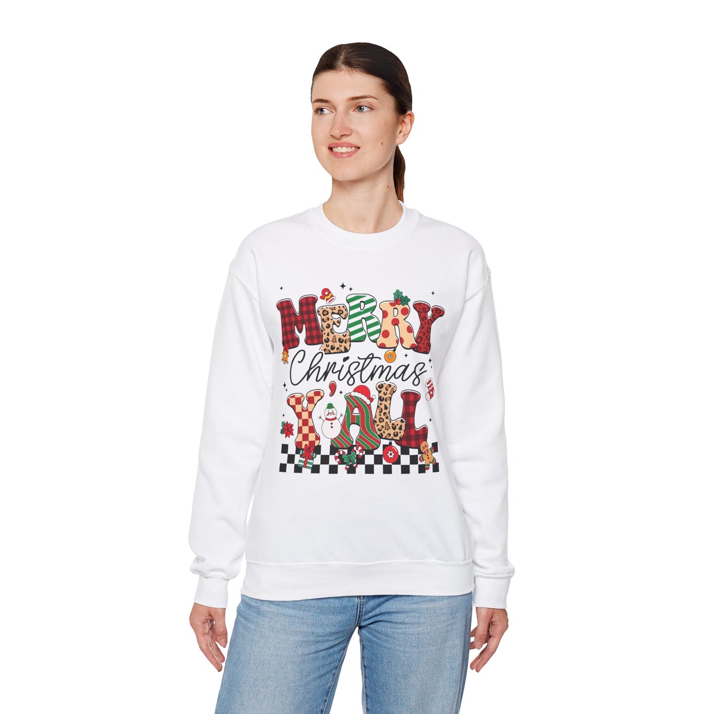 Merry Christmas Unisex Heavy Blend™ Crewneck Sweatshirt
