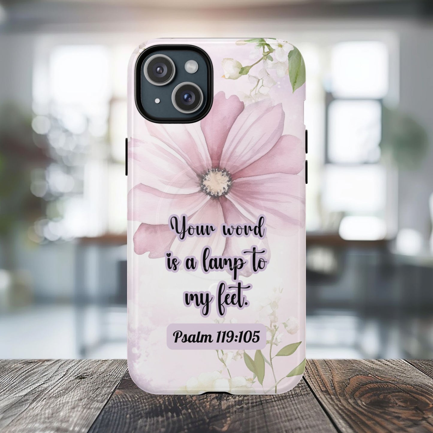 Your Word is a Lamp to My Feet Psalm 119:105 | Inspirational Gift, Tough iPhone Magnetic Case | Scripture, Bible Verse, MagSafe® iPhone® Tough Case, iPhone 14, iPhone 15, iPhone 16, Pro, Pro Max, Plus