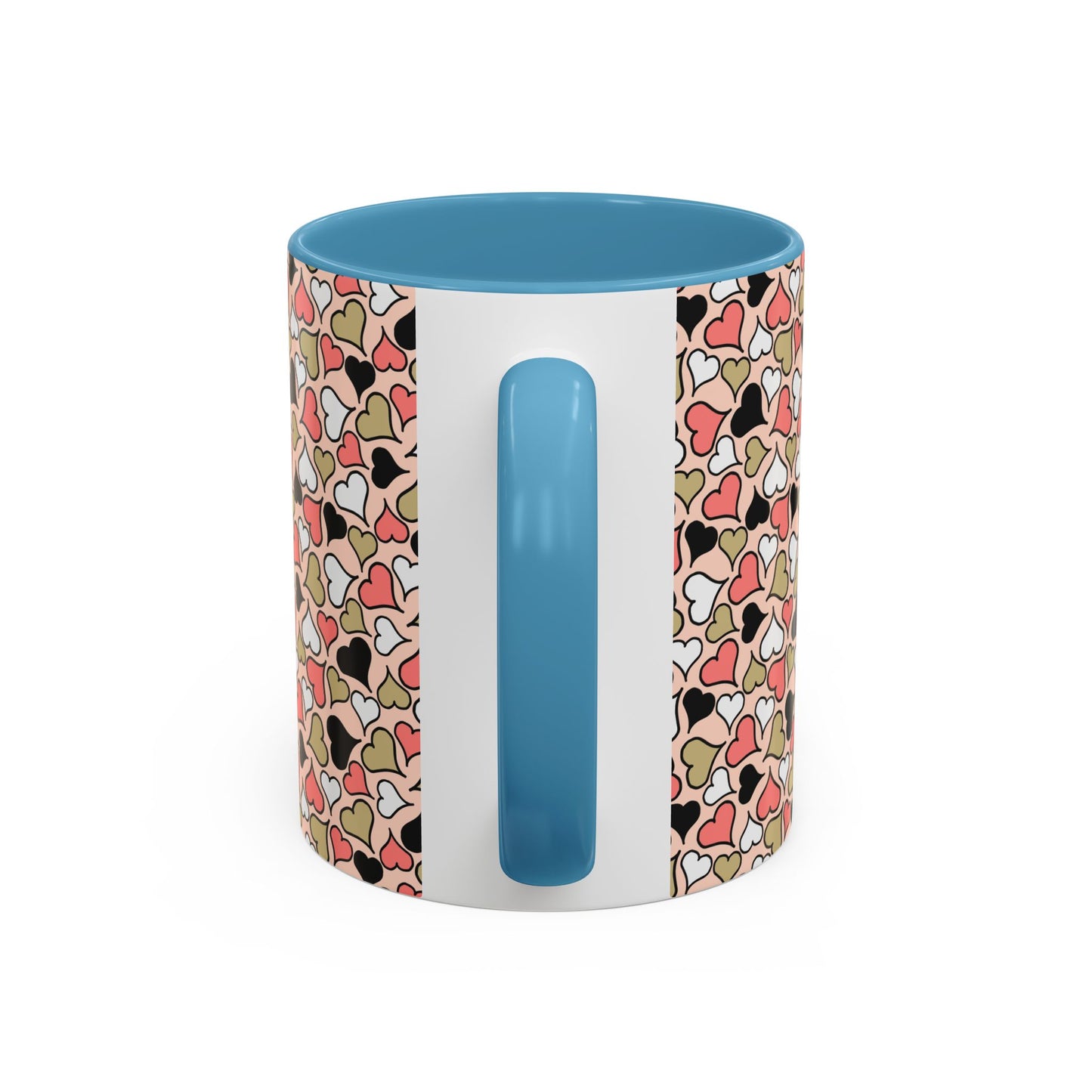 Colorful Heart Pattern Coffee Mug - Perfect Gift for Love & Friendship