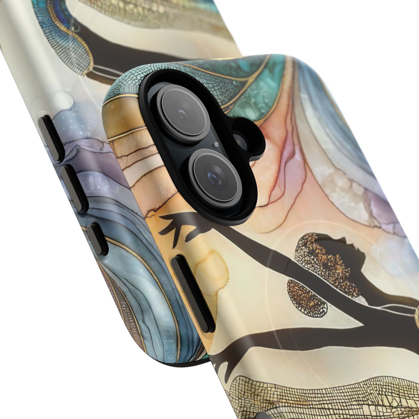 Artistic iPhone Case with Dancer Design, Tough Magnetic Case, Unique Gift for Dancers, Colorful iPhone Cover, Stylish Accessory.