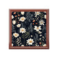 Floral Keepsake Jewelry Box — Dark Botanical Daisies