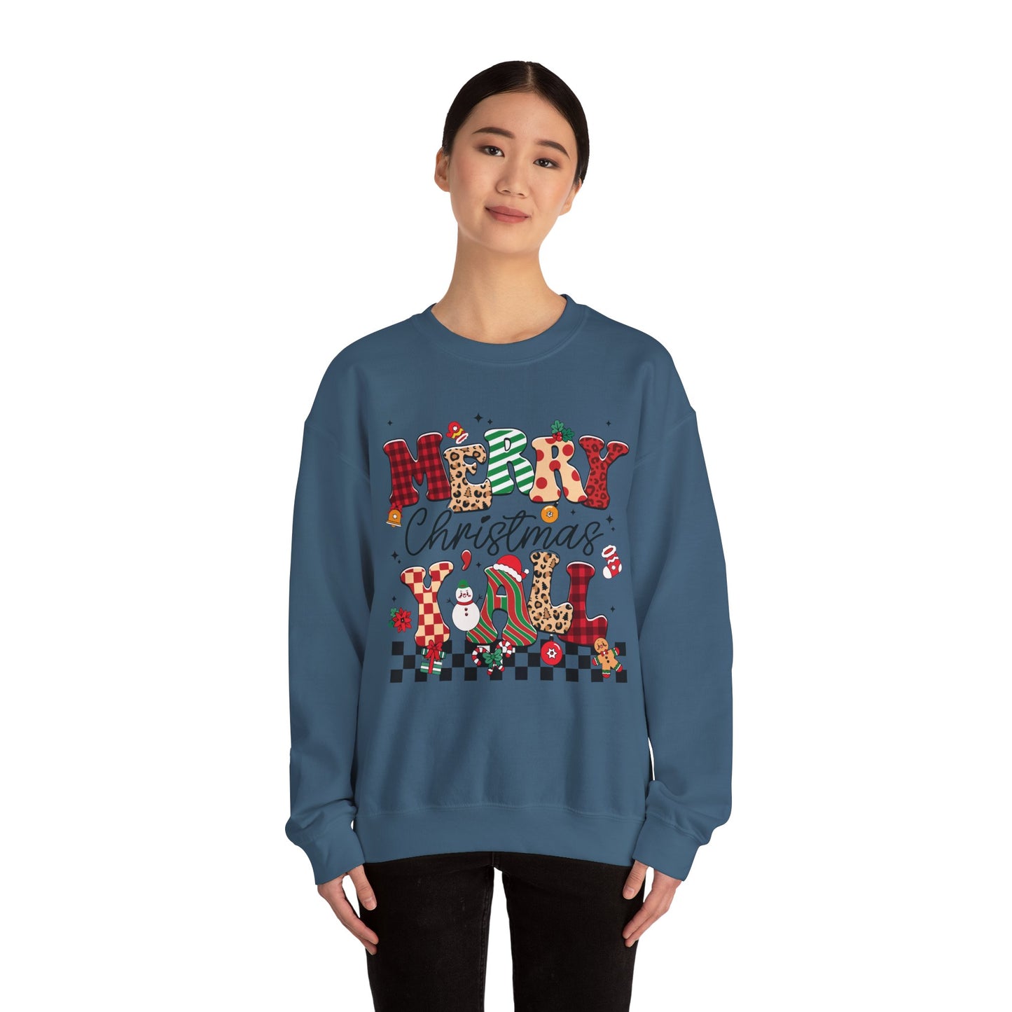Merry Christmas Unisex Heavy Blend™ Crewneck Sweatshirt