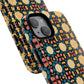Celestial Spice Tiling Colorful Tough Magnetic iPhone Case, Unique iPhone Cover, Artistic Mobile Shell, Durable Design Accessory, Trendy Gift Idea, MagSafe® iPhone Case.