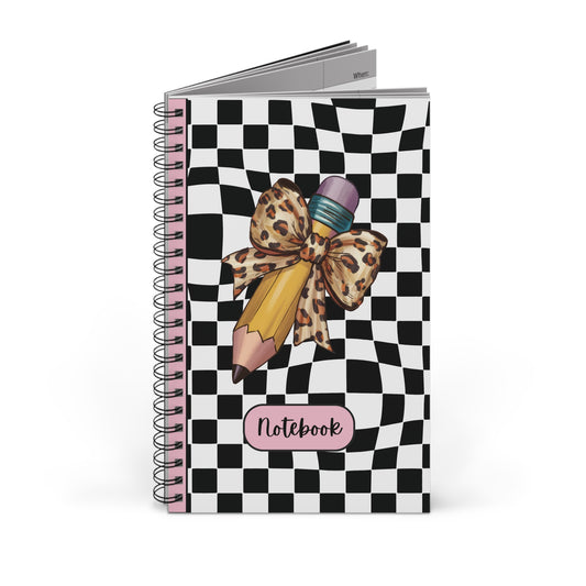 Wild Style Checkered Charm Spiral Journal (EU)- (PY)