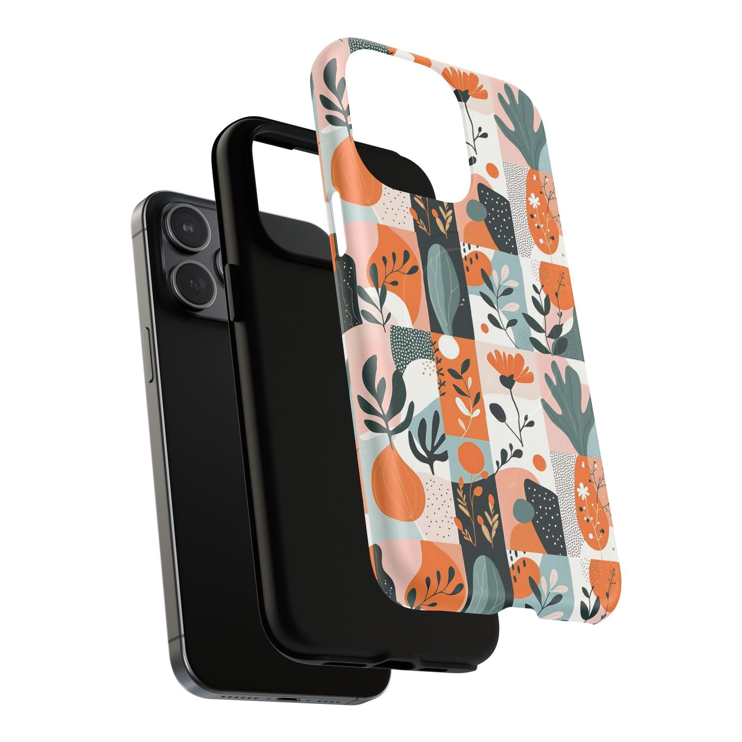 Botanical Bliss Tough Magnetic Phone Case, Durable Phone Cover, Gift for Her, Stylish Tech Accessory, Fall Vibes, Trendy Mobile Case